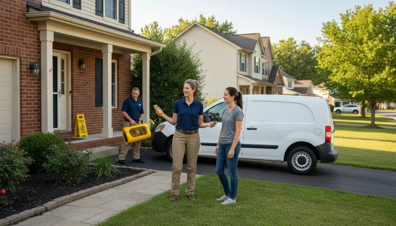 Water restoration image for Water Damage & Restoration Services in Art, TX